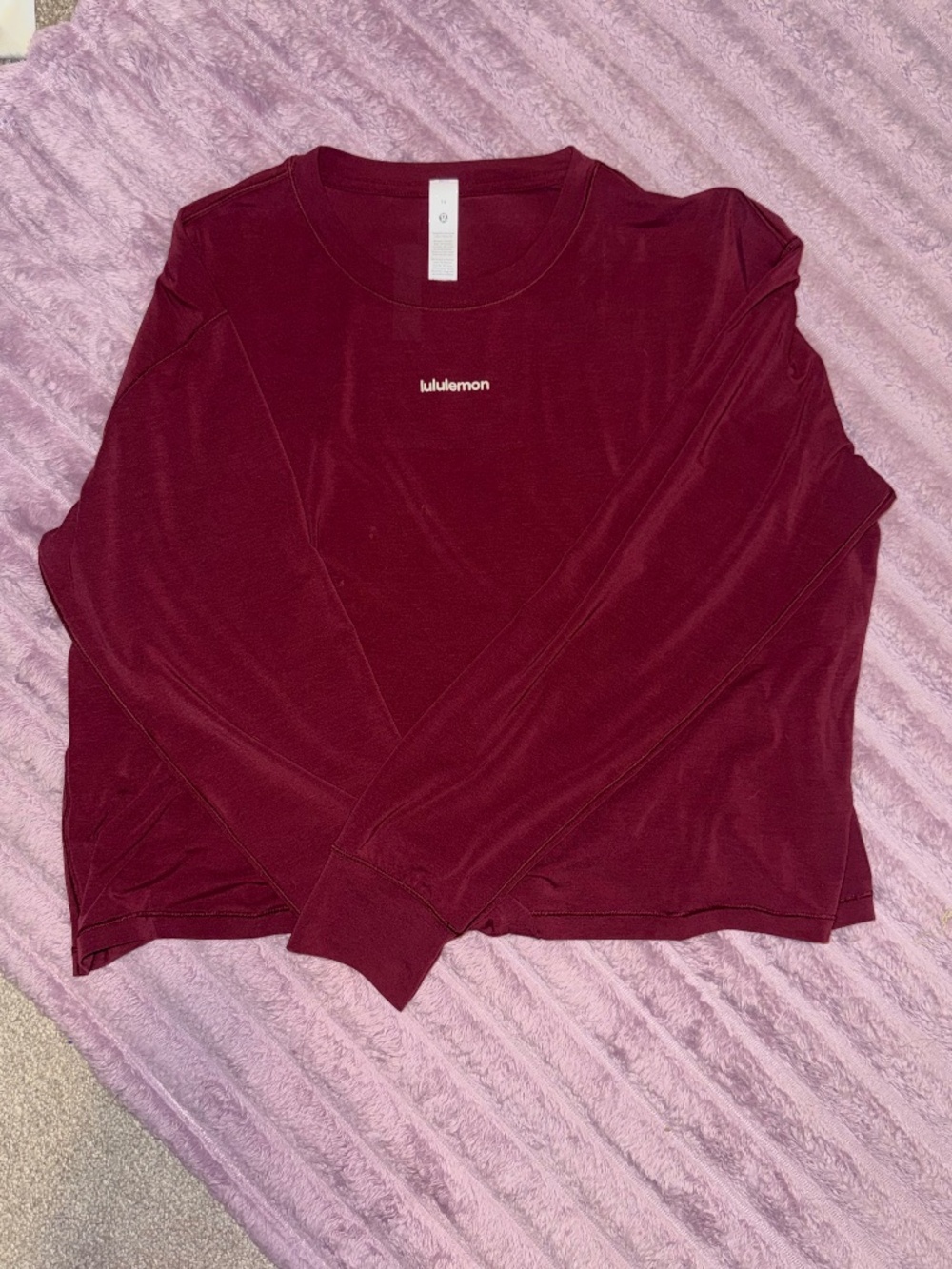 Lululemon Jersey Training Long-Sleeve Shirt Wordmark